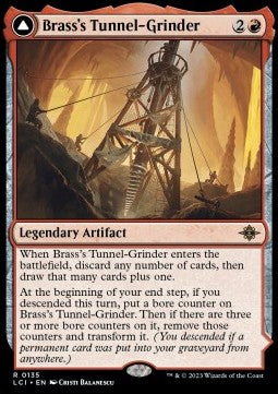 Brass's Tunnel-Grinder // Tecutlan, the Searing Rift⁣ - The Lost Caverns of Ixalan⁣ (Rare)⁣ [135]