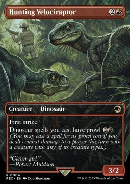 Hunting Velociraptor (V.1)⁣ - Universes Beyond: Jurassic World Collection⁣ (Rare)⁣ [4]