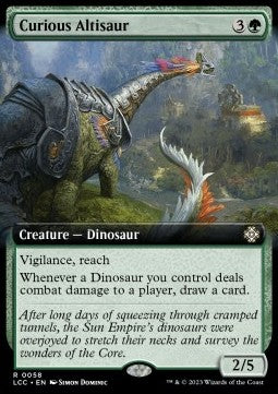 Curious Altisaur⁣ - Commander: The Lost Caverns of Ixalan: Extras⁣ (Rare)⁣ [58]
