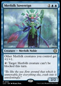 Merfolk Sovereign⁣ - Commander: The Lost Caverns of Ixalan⁣ (Rare)⁣ [164]