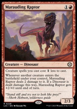 Marauding Raptor⁣ - Commander: The Lost Caverns of Ixalan⁣ (Rare)⁣ [228]