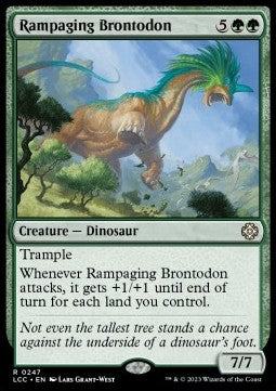 Rampaging Brontodon⁣ - Commander: The Lost Caverns of Ixalan⁣ (Rare)⁣ [247]