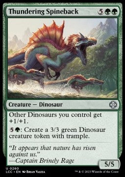 Thundering Spineback⁣ - Commander: The Lost Caverns of Ixalan⁣ (Uncommon)⁣ [260]
