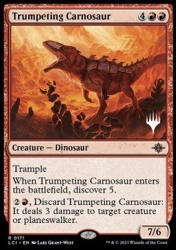Trumpeting Carnosaur (V.2)⁣ - The Lost Caverns of Ixalan: Promos⁣ (Rare)⁣ [171]