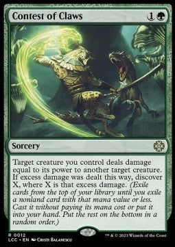 Contest of Claws⁣ - Commander: The Lost Caverns of Ixalan⁣ (Rare)⁣ [12]