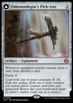 Paleontologist's Pick-Axe // Dinosaur Headdress⁣ - Commander: The Lost Caverns of Ixalan⁣ (Mythic)⁣ [16]
