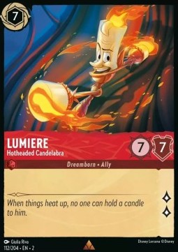 Lumiere - Hotheaded Candelabra⁣ - Rise of the Floodborn⁣ (Rare)⁣ [112]