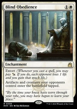 Blind Obedience⁣ - Ravnica Remastered⁣ (Rare)⁣ [9]