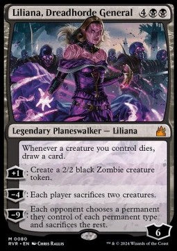 Liliana, Dreadhorde General⁣ - Ravnica Remastered⁣ (Mythic)⁣ [80]