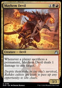 Mayhem Devil⁣ - Ravnica Remastered⁣ (Uncommon)⁣ [199]