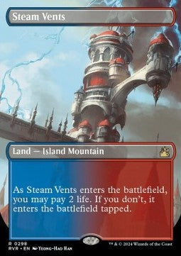 Steam Vents (V.1)⁣ - Ravnica Remastered: Extras⁣ (Rare)⁣ [298]
