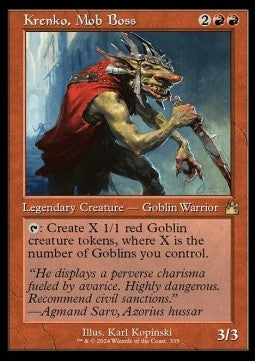Krenko, Mob Boss (V.1)⁣ - Ravnica Remastered: Extras⁣ (Rare)⁣ [335]