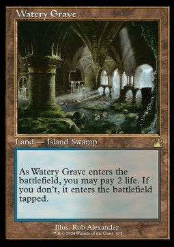 Watery Grave (V.2)⁣ - Ravnica Remastered: Extras⁣ (Rare)⁣ [415]