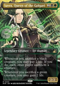Savra, Queen of the Golgari (V.2)⁣ - Ravnica Remastered: Extras⁣ (Rare)⁣ [440]