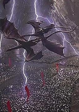 Art Series: Mordor on the March⁣ - The Lord of the Rings: Tales of Middle-earth Holiday Release⁣ (Tip Card)⁣ [A22]