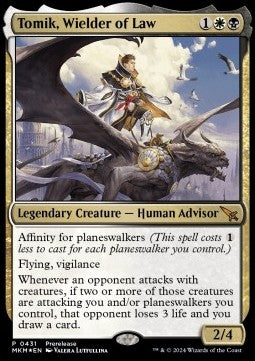 Tomik, Wielder of Law⁣ - Murders at Karlov Manor: Promos⁣ (Mythic)⁣ [431]