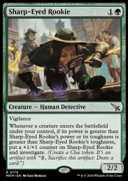Sharp-Eyed Rookie⁣ - Murders at Karlov Manor⁣ (Rare)⁣ [176]