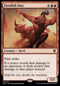 Fiendish Duo⁣ - Commander: Murders at Karlov Manor⁣ (Mythic)⁣ [153]