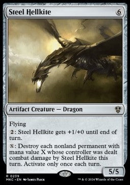 Steel Hellkite⁣ - Commander: Murders at Karlov Manor⁣ (Rare)⁣ [239]