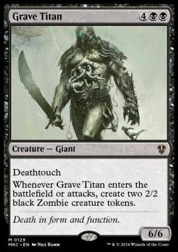 Grave Titan⁣ - Commander: Murders at Karlov Manor⁣ (Mythic)⁣ [129]