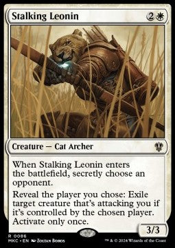 Stalking Leonin⁣ - Commander: Murders at Karlov Manor⁣ (Rare)⁣ [86]