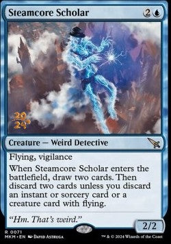 Steamcore Scholar (V.1)⁣ - Murders at Karlov Manor: Promos⁣ (Rare)⁣ [71]