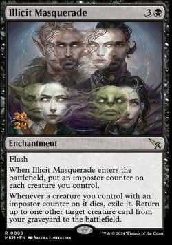 Illicit Masquerade (V.1)⁣ - Murders at Karlov Manor: Promos⁣ (Rare)⁣ [88]