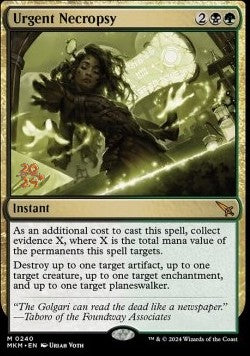 Urgent Necropsy (V.1)⁣ - Murders at Karlov Manor: Promos⁣ (Mythic)⁣ [240]