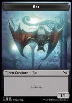 Bat Token (Black 1/1)⁣ - Murders at Karlov Manor: Tokens⁣ (Token)⁣ [T04]