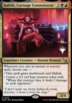 Judith, Carnage Connoisseur (V.2)⁣ - Murders at Karlov Manor: Promos⁣ (Rare)⁣ [210]