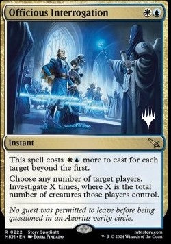 Officious Interrogation (V.2)⁣ - Murders at Karlov Manor: Promos⁣ (Rare)⁣ [222]