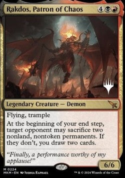 Rakdos, Patron of Chaos (V.2)⁣ - Murders at Karlov Manor: Promos⁣ (Mythic)⁣ [224]