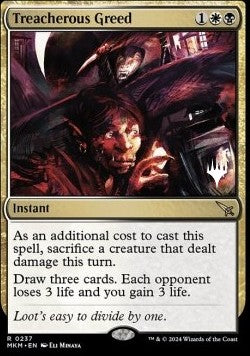 Treacherous Greed (V.2)⁣ - Murders at Karlov Manor: Promos⁣ (Rare)⁣ [237]