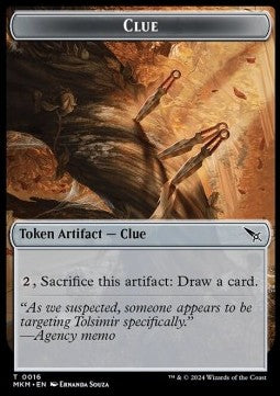 Clue Token // Art Card (V.3)⁣ - Murders at Karlov Manor: Tokens⁣ (Token)⁣ [T 16/43]