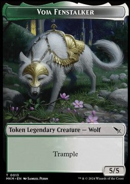 Voja Fenstalker Token (GW 5/5) // Detective Token (WU 2/2)⁣ - Murders at Karlov Manor: Tokens⁣ (Token)⁣ [T 13/10]