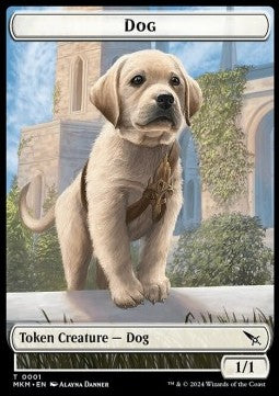 Dog Token (W 1/1) // Thopter Token (A 1/1)⁣ - Murders at Karlov Manor: Tokens⁣ (Token)⁣ [T 1/20]