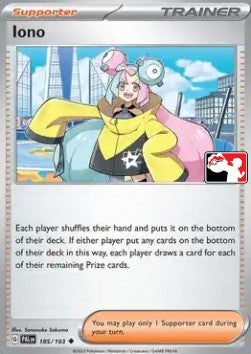 Iono⁣ - Play! Pokémon Prize Pack Series Four⁣ (Promo)⁣ [PAL 185]