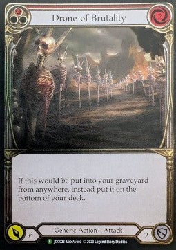 Drone of Brutality (Red) (Cold Foil)⁣ - Judge Promos⁣ (Promo)⁣ [023]