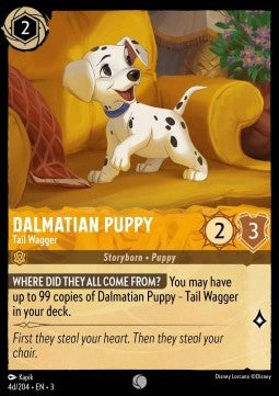Dalmatian Puppy - Tail Wagger (V.4)⁣ - Into the Inklands⁣ (Common)⁣ [4d]