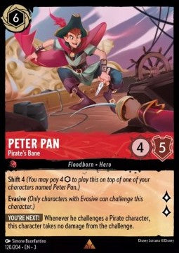 Peter Pan - Pirate's Bane (V.1)⁣ - Into the Inklands⁣ (Rare)⁣ [120]