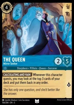 The Queen - Mirror Seeker⁣ - Into the Inklands⁣ (Uncommon)⁣ [156]