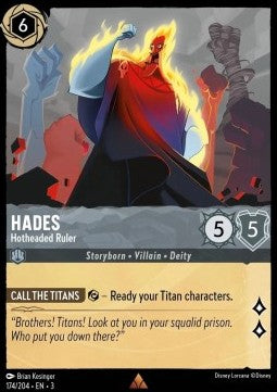 Hades - Hotheaded Ruler⁣ - Into the Inklands⁣ (Rare)⁣ [174]