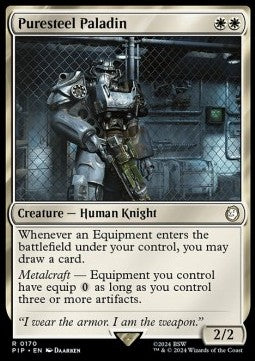 Puresteel Paladin⁣ - Universes Beyond: Fallout⁣ (Rare)⁣ [170]