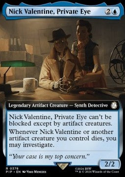 Nick Valentine, Private Eye (V.1)⁣ - Universes Beyond: Fallout: Extras⁣ (Rare)⁣ [378]