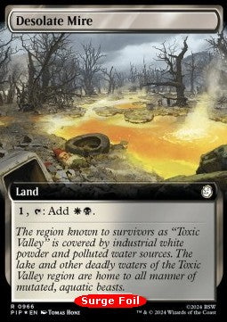 Desolate Mire (V.3) - Universes Beyond: Fallout: Extras (Rare) [XPIP-966]