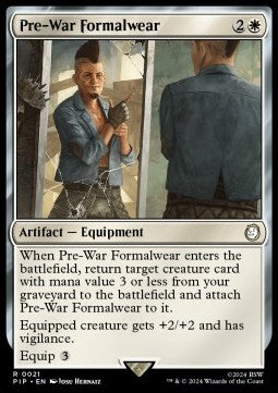 Pre-War Formalwear - Universes Beyond: Fallout (Rare) [PIP-21]