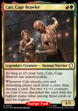 Cait, Cage Brawler (V.2)⁣ - Universes Beyond: Fallout: Extras⁣ (Rare)⁣ [624]