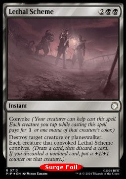 Lethal Scheme (V.2)⁣ - Universes Beyond: Fallout: Extras⁣ (Rare)⁣ [713]