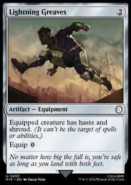 Lightning Greaves⁣ - Universes Beyond: Fallout⁣ (Uncommon)⁣ [233]