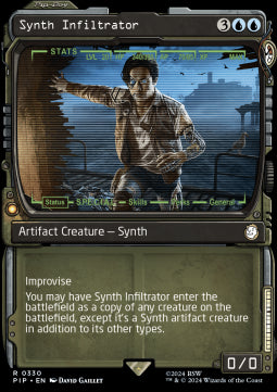 Synth Infiltrator (V.1)⁣ - Universes Beyond: Fallout: Extras⁣ (Rare)⁣ [330]